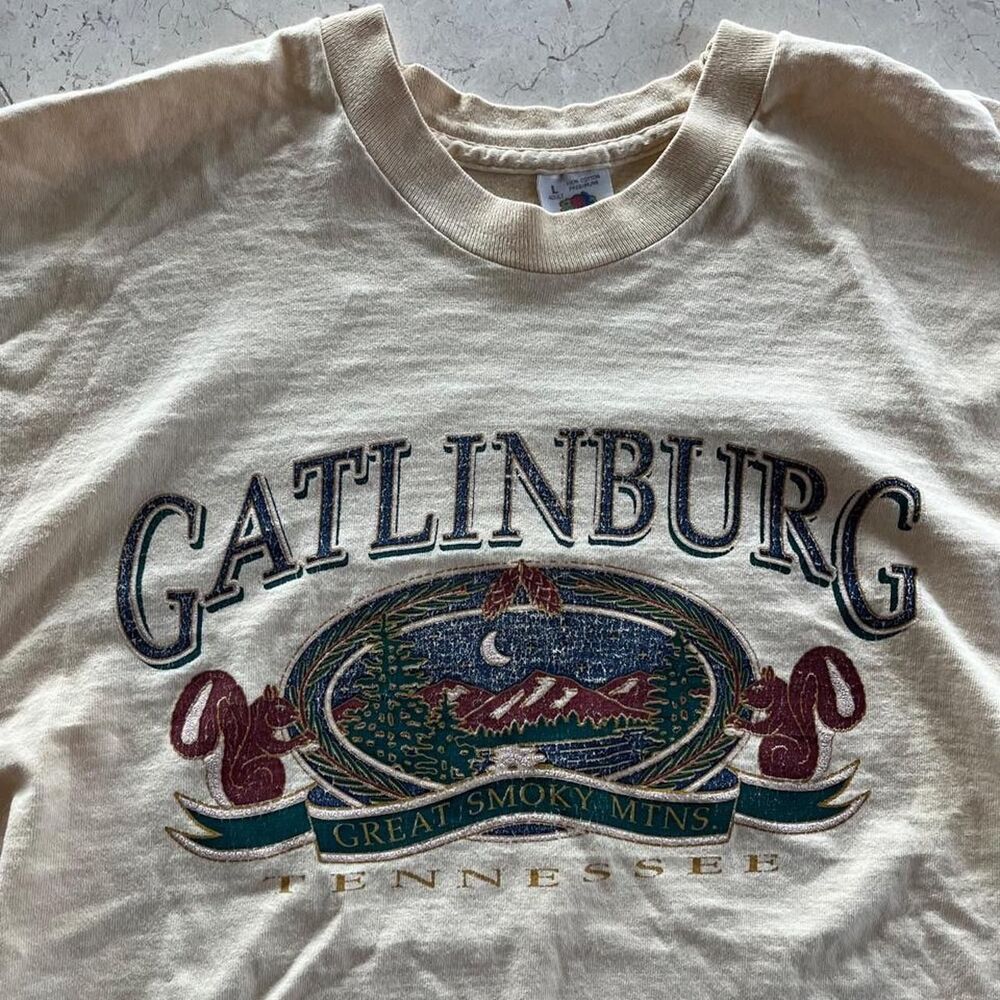Vintage 90s Tennessee Gatlinburg Great Smoky Mountain T-shirt